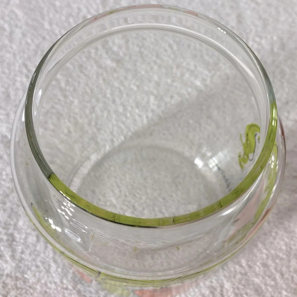 Vintage Anchor Hocking Hildi Cartoon Carrots Glass Canister With Lid - Picture 10 of 13